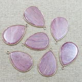 Rhodonite Stone Water Drop Pendant Necklace DIY Jewelry Making