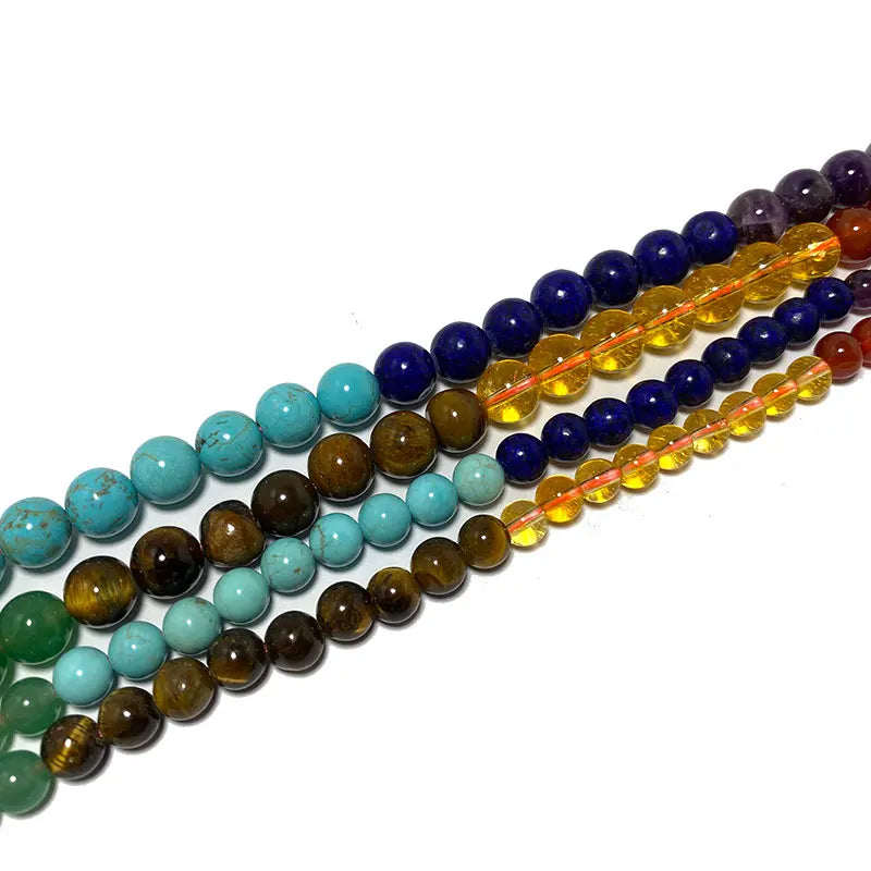 7 Chakras Stone Beads for Jewelry Making DIY Bracelet Necklace