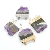 Amethyst Stone Gold-plated Pendant for Homemade Necklace