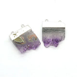 Amethyst Stone Gold-plated Pendant for Homemade Necklace