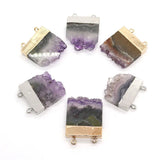 Amethyst Stone Gold-plated Pendant for Homemade Necklace