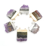 Amethyst Stone Gold-plated Pendant for Homemade Necklace