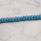 Natural Stone Aquamarines Jades Beads 5x8mm Abacus Round Shape