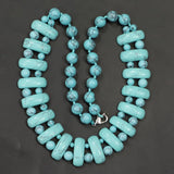 Natural Stone Ball Beads Necklaces Malachite Turquoise