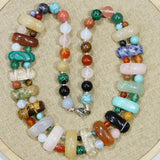 Natural Stone Ball Beads Necklaces Malachite Turquoise