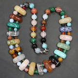 Natural Stone Ball Beads Necklaces Malachite Turquoise