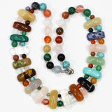 Natural Stone Ball Beads Necklaces Malachite Turquoise