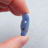 Aventurine Carved Wolf Head Necklace Pendant Bead