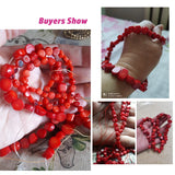 Natural Coral Beads 9-10mm Irregular Loose Beads for Jewelry Making