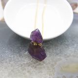 Natural Stone Faceted Slabs Perfume Bottle Pendant Necklaces