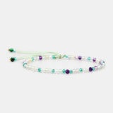 Green Fluorite Amethyst Beaded Bracelets for Women