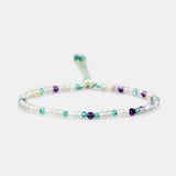 Green Fluorite Amethyst Beaded Bracelets for Women