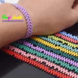 Natural Hematite Beads 5x2mm 2 Holes Rhombus Spacer DIY Bracelets