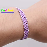 Natural Hematite Beads 5x2mm 2 Holes Rhombus Spacer DIY Bracelets
