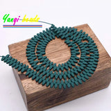 Natural Hematite Beads 5x2mm 2 Holes Rhombus Spacer DIY Bracelets