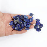 Lapis Lazuli Faceted Necklace Pendants 12Pcs