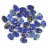 Lapis Lazuli Faceted Necklace Pendants 12Pcs