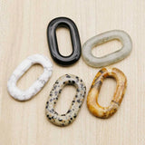 Geometric Circle Natural Stone Earrings 6Pcs