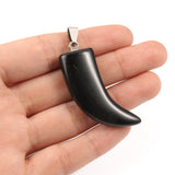 Natural Stone Pendant Turquoise Opal Necklace 40mm