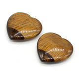 Natural Stone Heart Shape Pendants for Jewelry Making - Amethysts Tiger eye Bead
