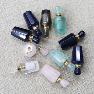 Natural Stone Perfume Aromatherapy Bottle Pendant