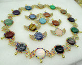 Natural Stone Quartz Crystal 8PC Round Shaped Pendant Diy Jewelry Making