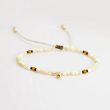 Natural Stone Shell Beaded Bracelets for Women Luck Rope Chain Bracelet