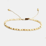 Natural Stone Shell Beaded Bracelets for Women Luck Rope Chain Bracelet