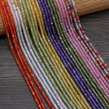 Small Faceted Spinel 2x3mm Bead Colorful Loose Beads for Jewelry Making