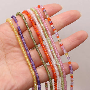 Small Faceted Spinel 2x3mm Bead Colorful Loose Beads for Jewelry Making