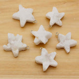 Crystal Teeth Cluster Pentagram Pendant Necklace DIY Jewelry 10Pcs