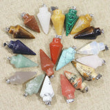 Tiger Eye Turquoise Necklace Pendants Minerals Healing Charms 12Pcs