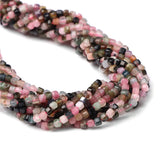 Smooth Tourmaline Cube Beads for Jewelry Making