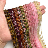 Smooth Tourmaline Cube Beads for Jewelry Making