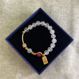 Jade Stone Agate 8mm Round Beads Bracelet for Women Jewelry