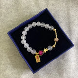 Jade Stone Agate 8mm Round Beads Bracelet for Women Jewelry