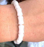 Natural Hetian Jade Bamboo Joint Bangle Bracelet