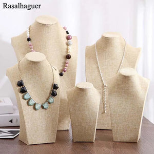 Natural Jewelry Display Necklace Holder Shelf Bust