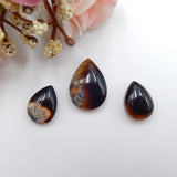 Natural Agate Rectangle Cabochon Pendant, 19x13x5mm, 14x10x5mm