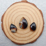 Natural Agate Rectangle Cabochon Pendant, 19x13x5mm, 14x10x5mm