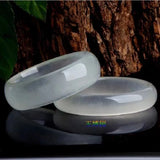 Natural Jade Ice Transparent Bracelet Bangle Lucky Jewelry
