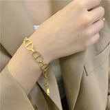 Letter Choker Exaggerated Chains Necklace for Women Girls