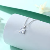 Zircon Pendant Necklace S925 Silver