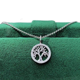 S925 Silver Life Tree Necklace Fortune Tree Collar Chain