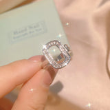 Water Drop Zircon Crystal Necklace Earring Set