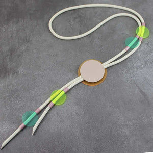 Shinning Yellow DIY Jewelry Women Circular Necklace Gift