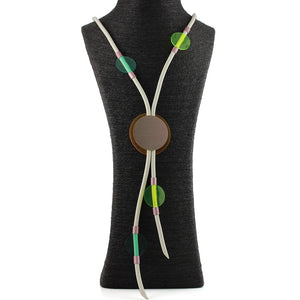 Shinning Yellow DIY Jewelry Women Circular Necklace Gift