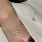 Flower Pendant Women's Necklace Wedding Bridal Jewelry
