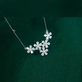 Flower Pendant Women's Necklace Wedding Bridal Jewelry