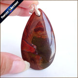 Natural Rainbow Gem Stone Beads Necklace Pendant Jewelry